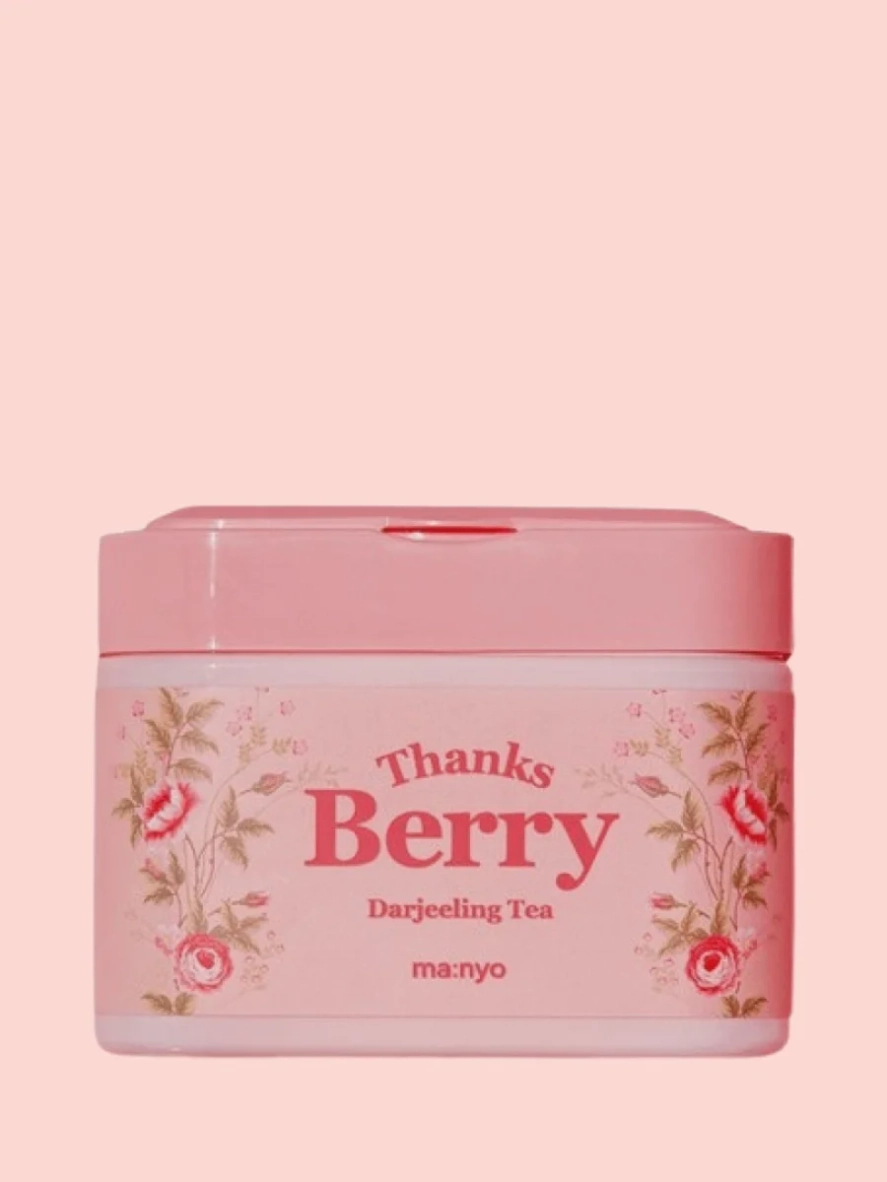 Thanks Berry Darjeeling Tea Mask Sheet — набор тканевых масок для увлажнения и сияния кожи, 30 шт