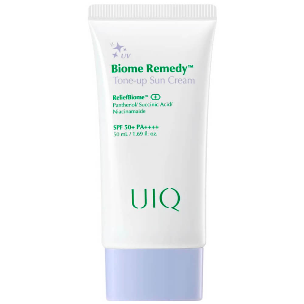 Корректирующий солнцезащитный крем UIQ Biome Remedy Tone-Up Sun Cream SPF50+ PA++++, 50 мл