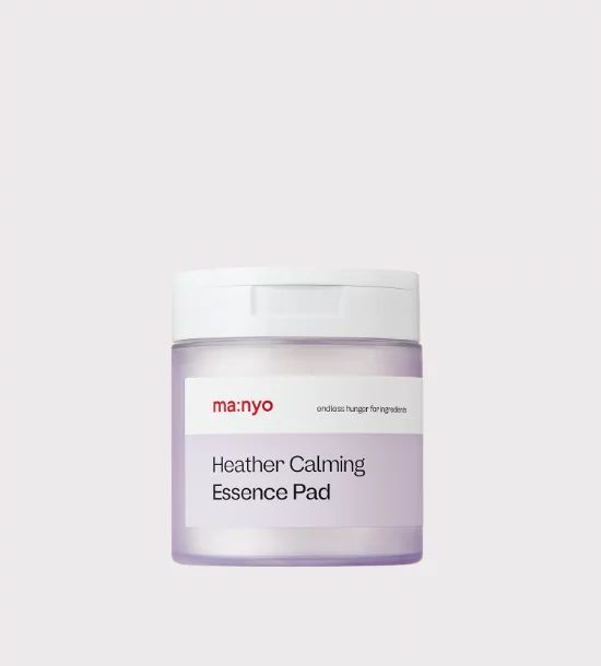 Heather Calming Essence Pad — увлажняющие пэды для чувствительной кожи против покраснений, шелушений и зуда, 60 шт