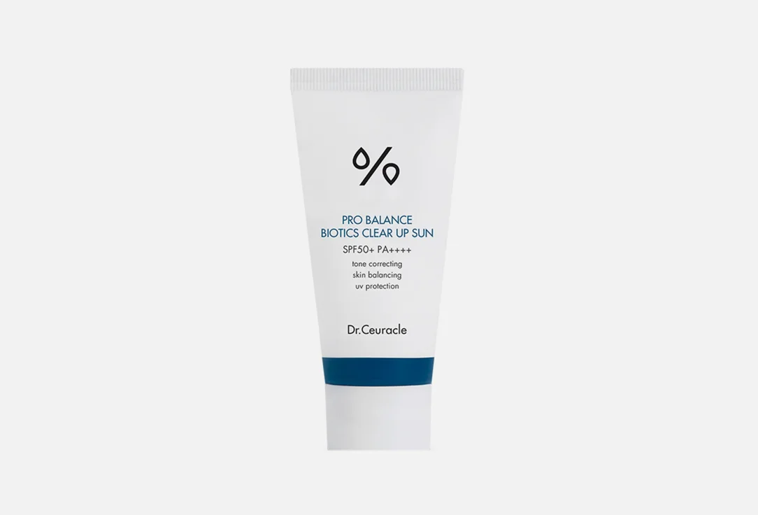 Солнцезащитный крем для лица SPF 50+ PA++++
Dr. Ceuracle Pro Balance Clear, 50 мл
