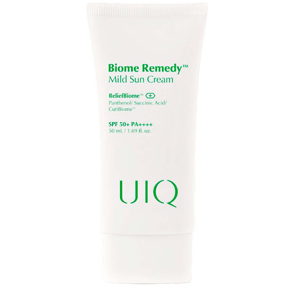 Санскрин для чувствительной кожи UIQ Biome Remedy Mild Sun Cream Physical Sunscreen SPF50+ PA++++, 50 мл