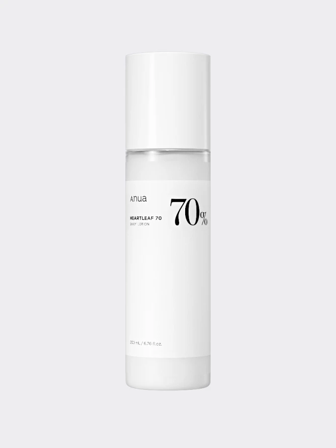 Успокаивающий лосьон-эмульсия для лица с экстрактом хауттюйнии
ANUA Heartleaf 70% Daily Lotion, 200 мл
