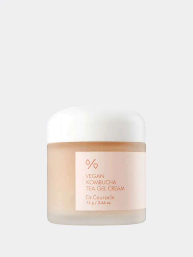 Веганский гель-крем с чаем комбуча
Dr.Ceuracle Vegan Kombucha Tea Gel Cream, 75 мл/15 мл