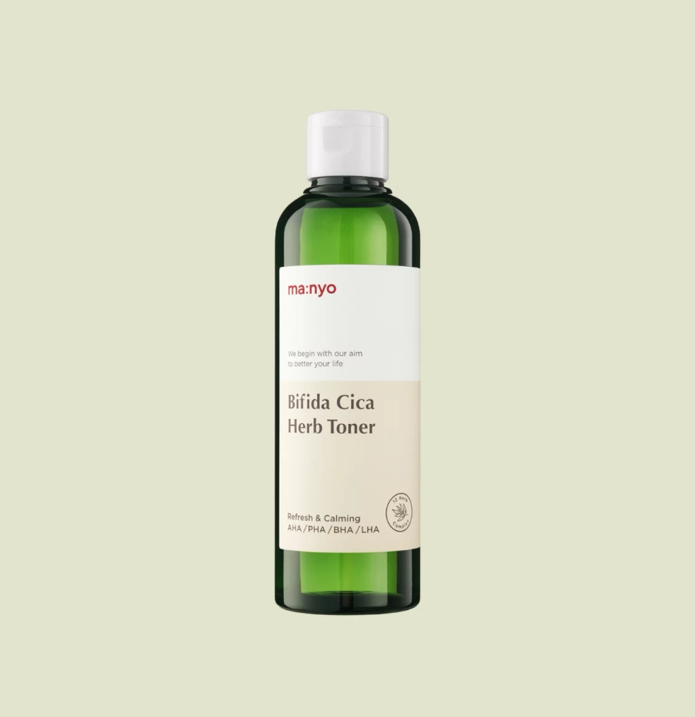 Bifida Cica Herb Toner — очищающий тонер против воспалений для чувствительной кожи, 210 мл